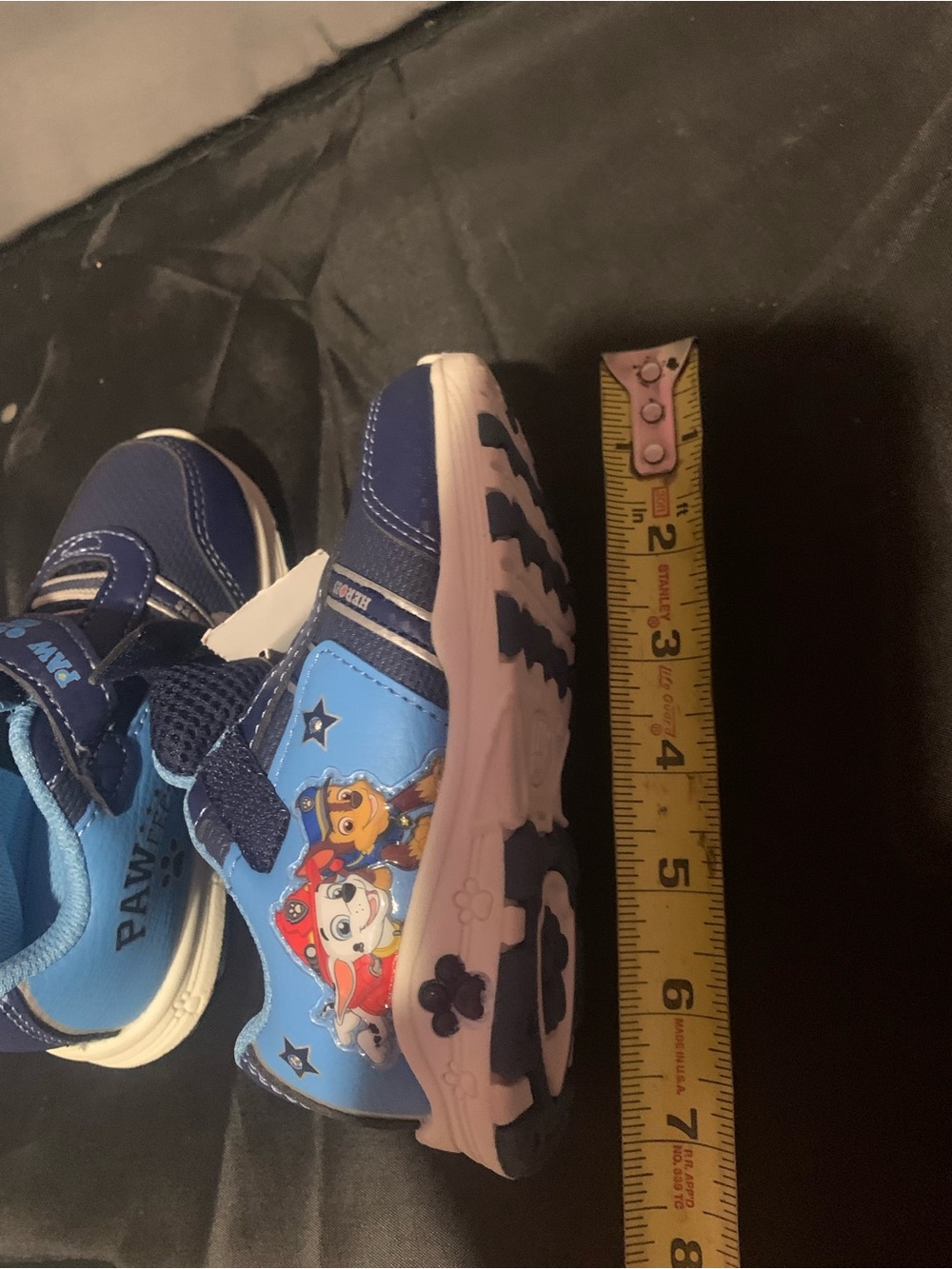 Paw Patrol Navy and Light Blue Kids Sneakers with Paw Detail - Picture 11 of 11